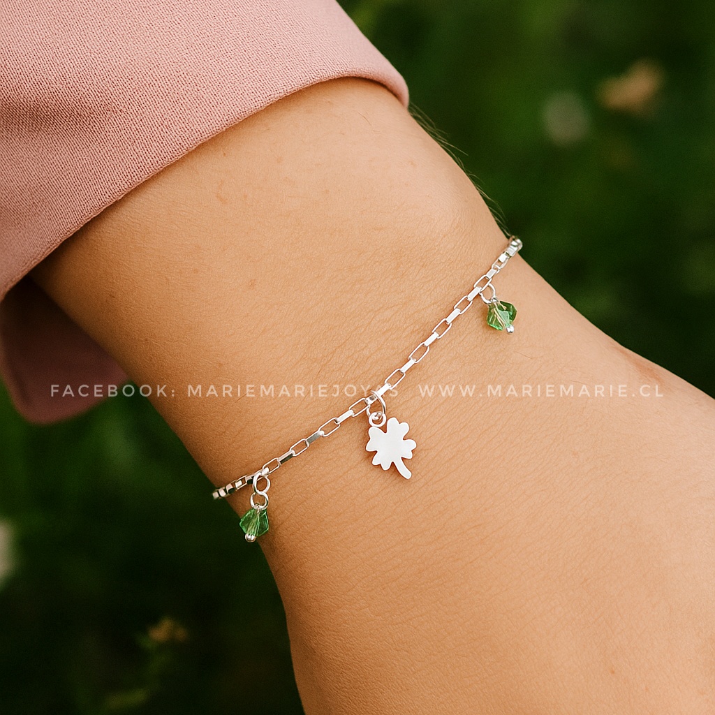 Pulsera Trébol De La Suerte