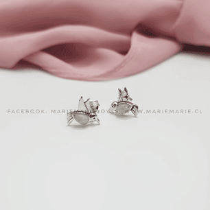 Aros Colibrí Piedra Luna