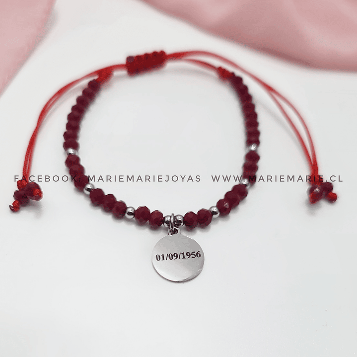 Pulsera Cristales Rojos 2