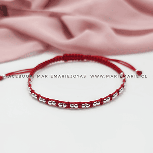 Pulsera Roja Esferas