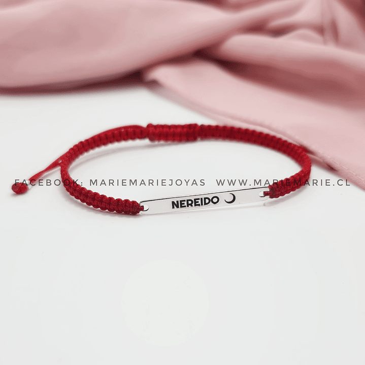 Pulsera Roja Placa 2