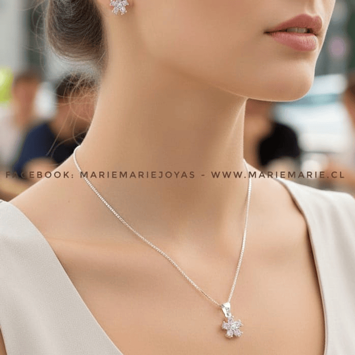 Conjunto Flor Rosa 2