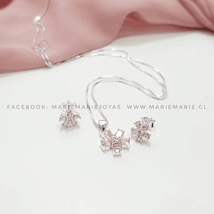 Conjunto Flor Rosa