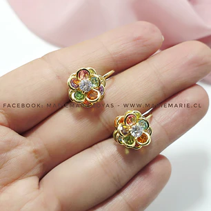 Aros Flor Multicolor 