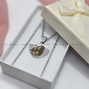 Collar Corazón Fotodibujo 