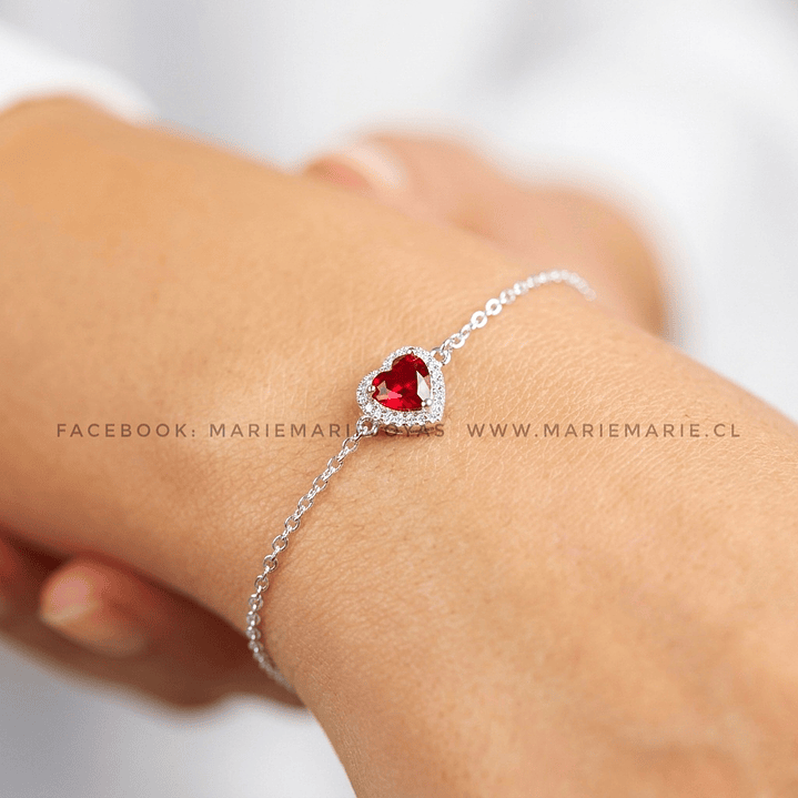 Pulsera Corazón Rojo 1