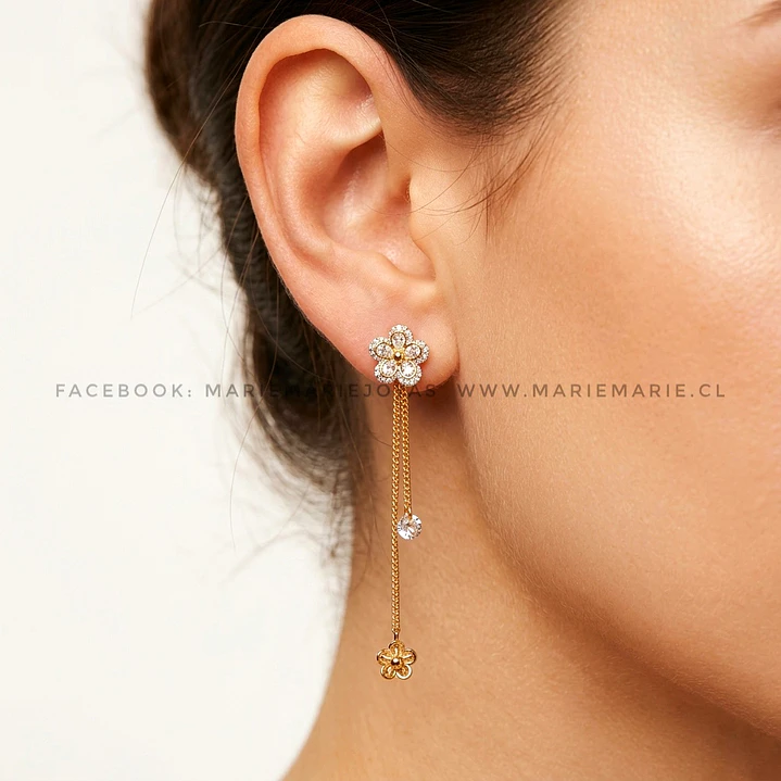 Delicados Aros Flor  1