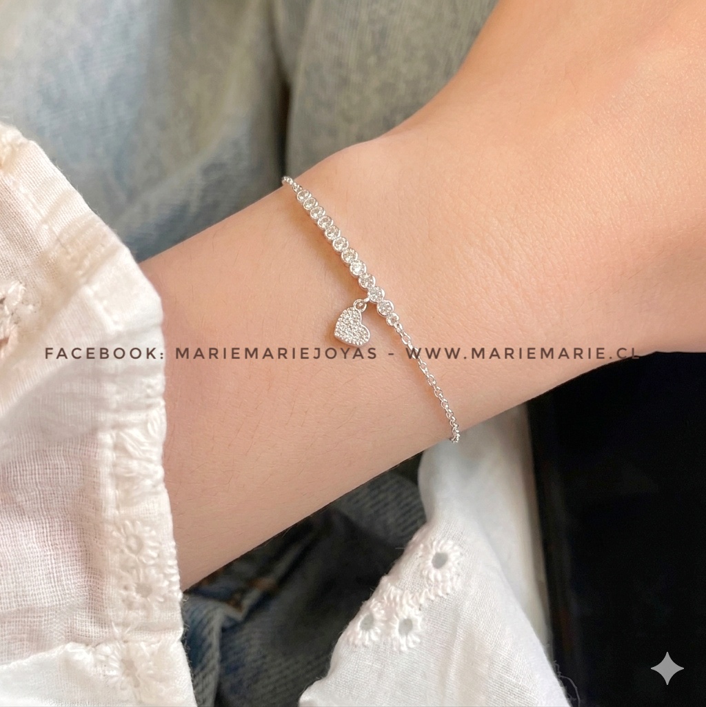Pulsera Microcircones Corazón