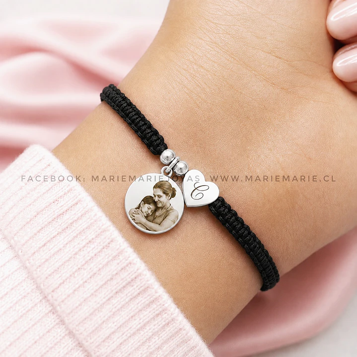 Pulsera fotograbado mi corazón  2