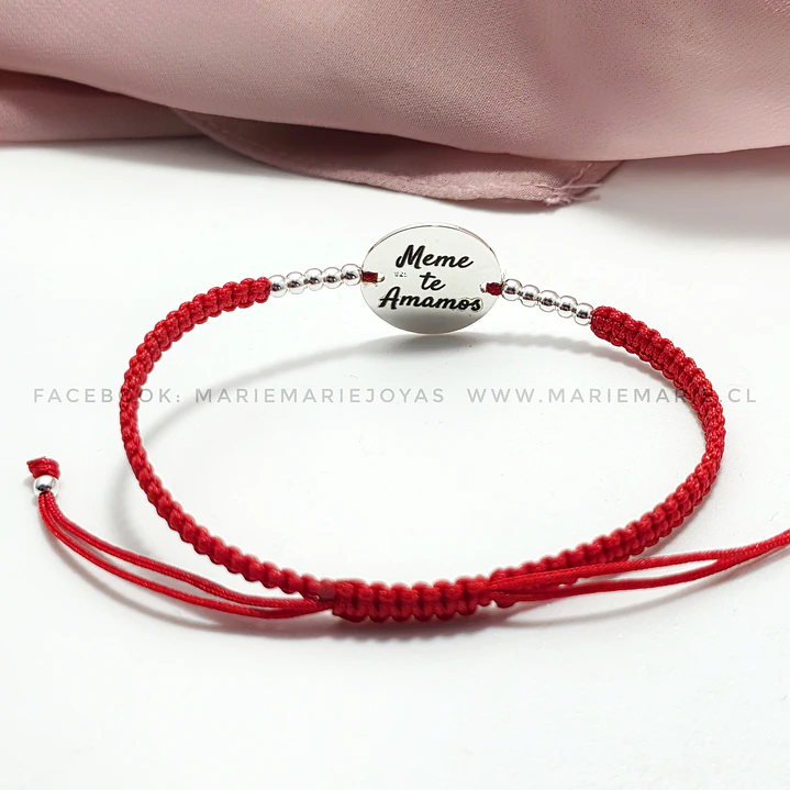 Pulsera Roja Fotograbado 2