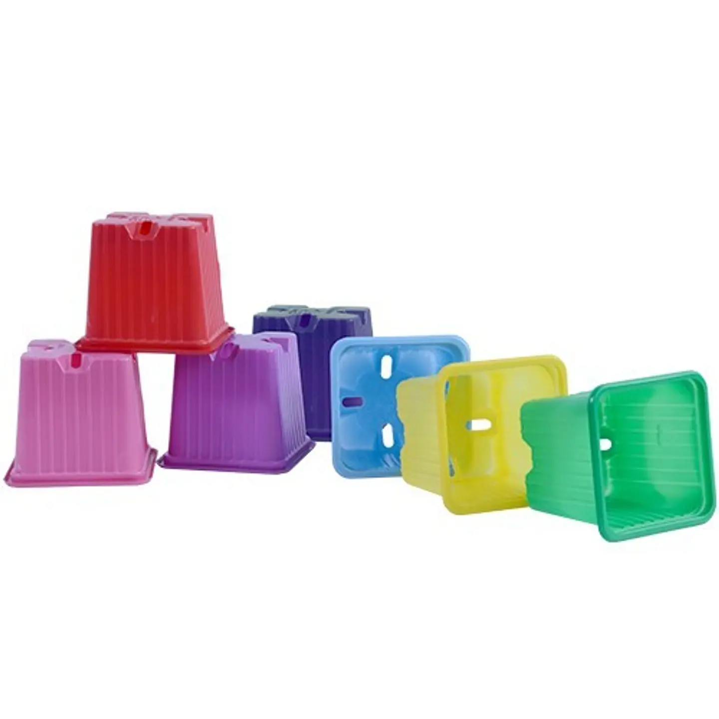 PACK 10 MACETA CUADRADA AZUL OSC. 7X7X6CM 1