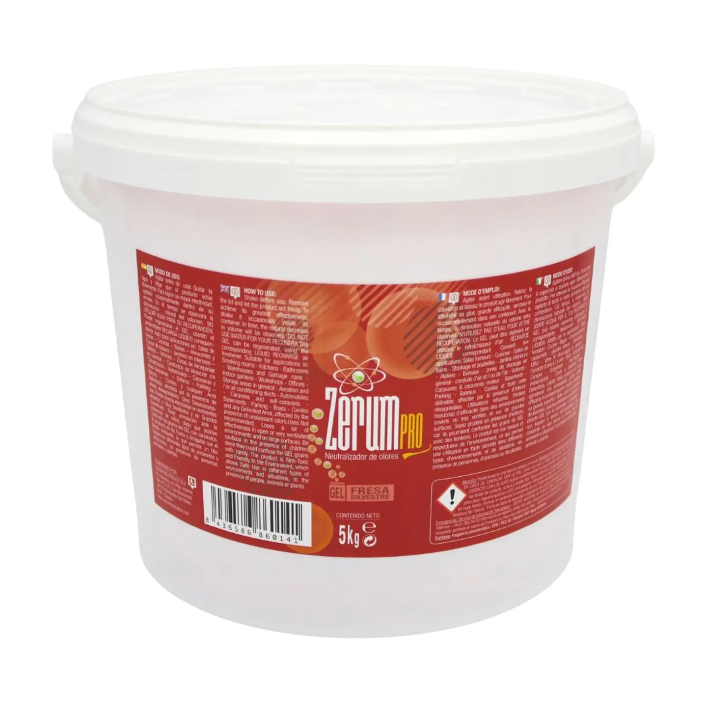 Neutralizador de Olores en gel Fresa Silvestre 3.3KG ZerumPro 1