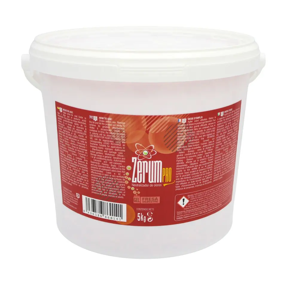 Neutralizador de Olores en gel Fresa Silvestre 3.3KG ZerumPro 1