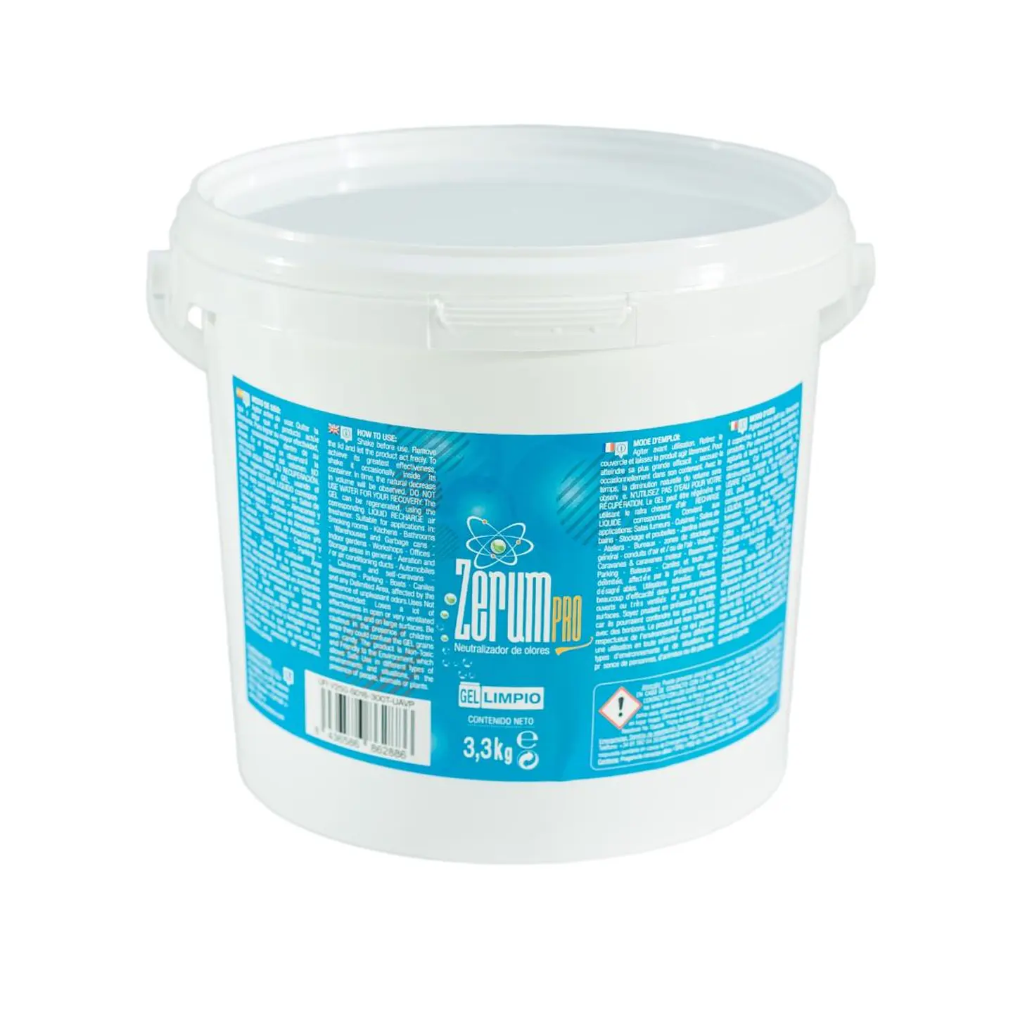 Neutralizador de Olores  en gel Limpio 3.3 kg ZerumPro – Aroma fresco para ambientes amplios 1