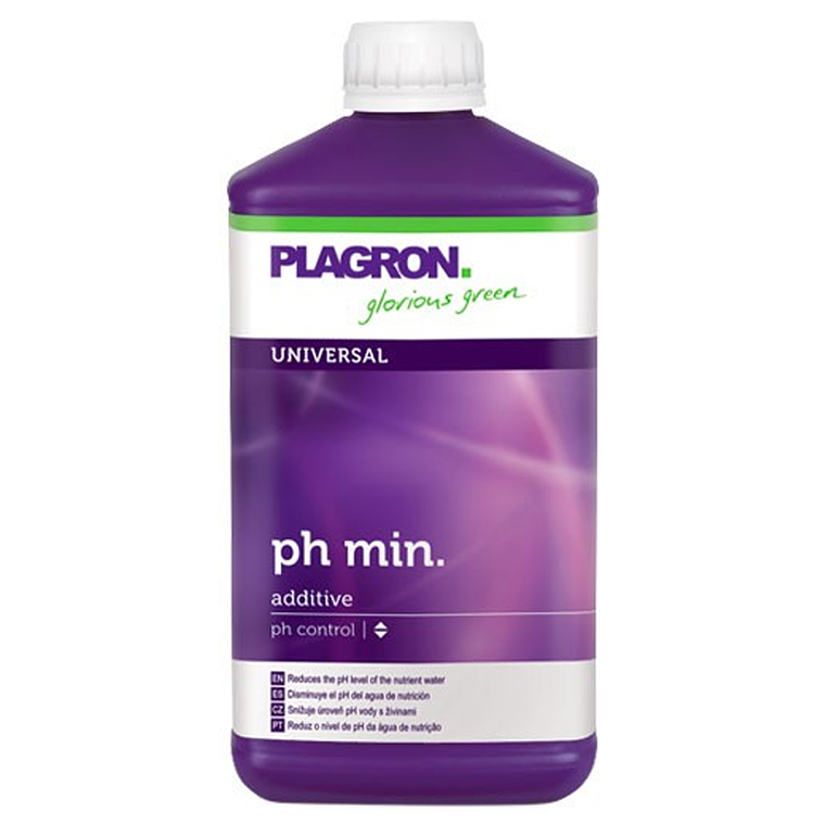 Plagron pH Min 500 ml – corrector  de pH para soluciones  1