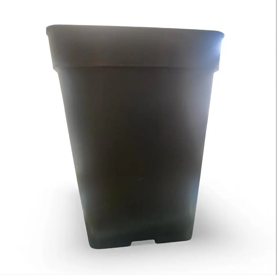 Maceta Cuadrada de 3 Litros Negra 1