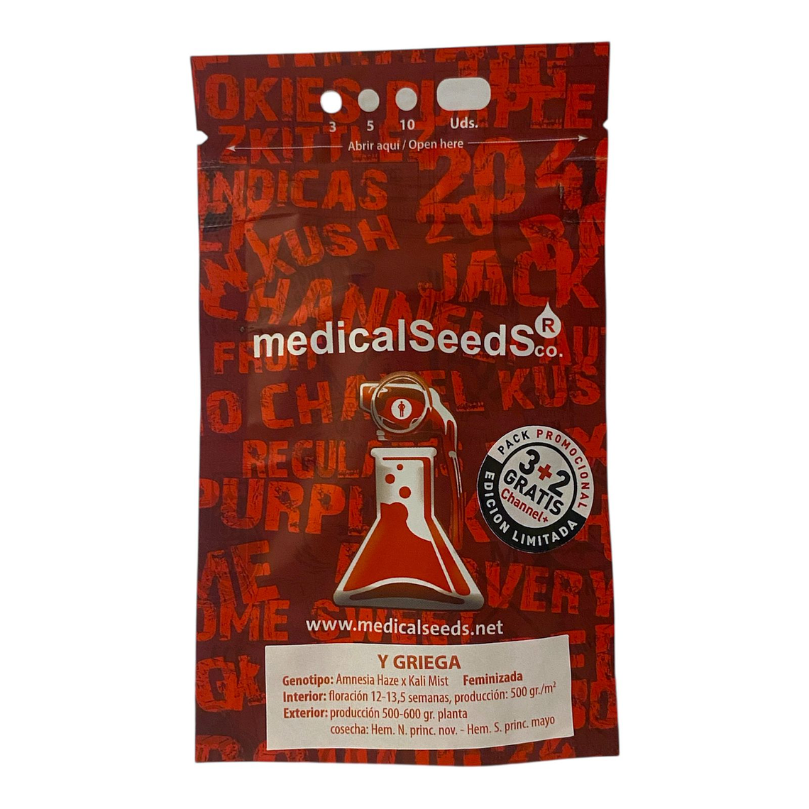 Y Griega 3 uds Medical Seeds | La Sativa con Más THC del Banco 1