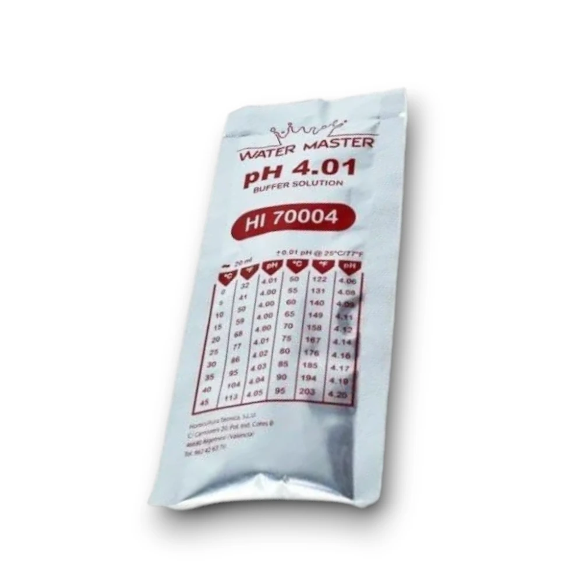 LIQUIDO CALIBRACION PH 4.01 20ML WATER MASTER 1