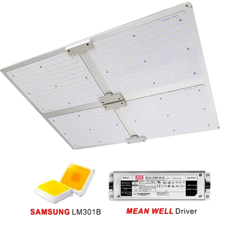Panel LED 450W indoor  Quantum Board | Samsung LM301B - Mean Well - Full Spectrum UV/IR