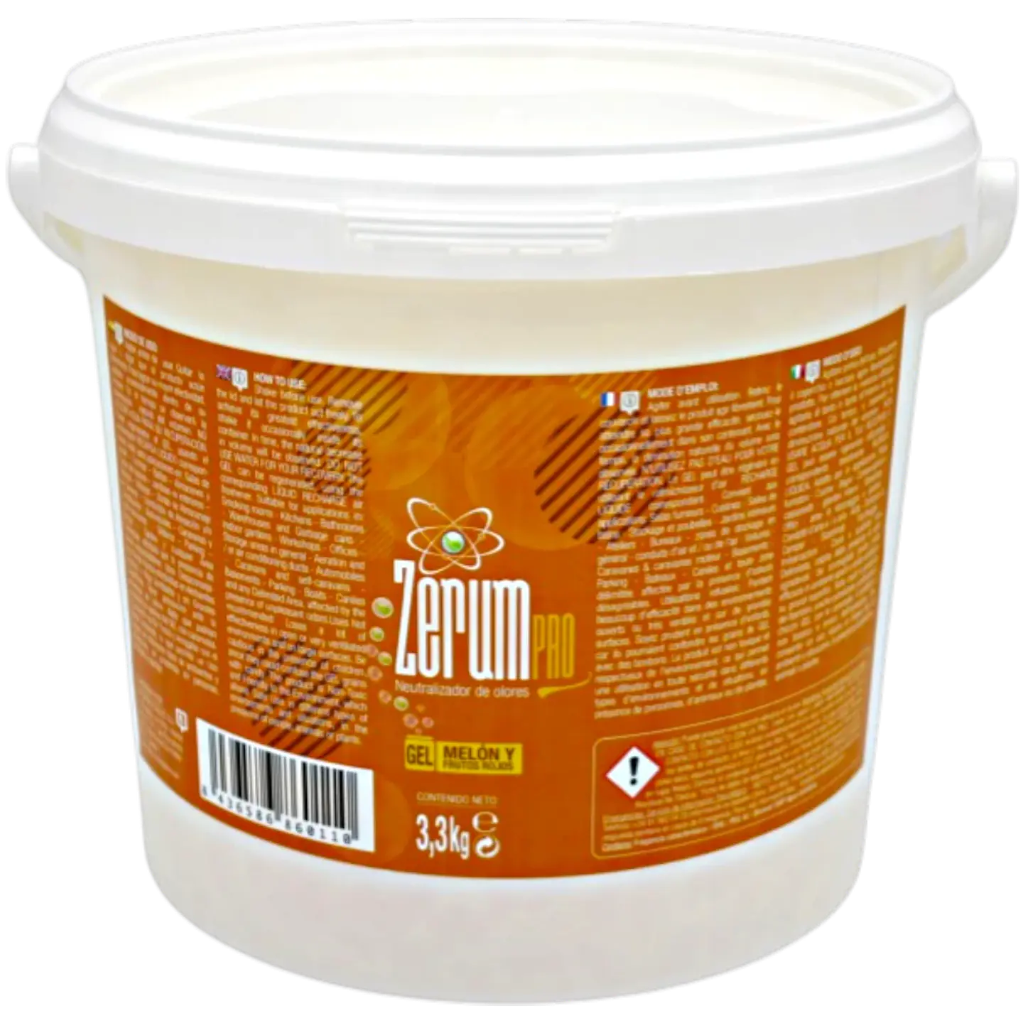 Zerum Pro Gel Melón y Frutos Rojos 3.3 Kg | Neutralizador de Olores Profesional 1