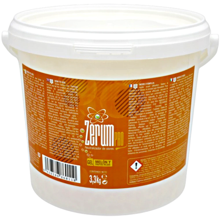 Zerum Pro Gel Melón y Frutos Rojos 3.3 Kg | Neutralizador de Olores Profesional 1
