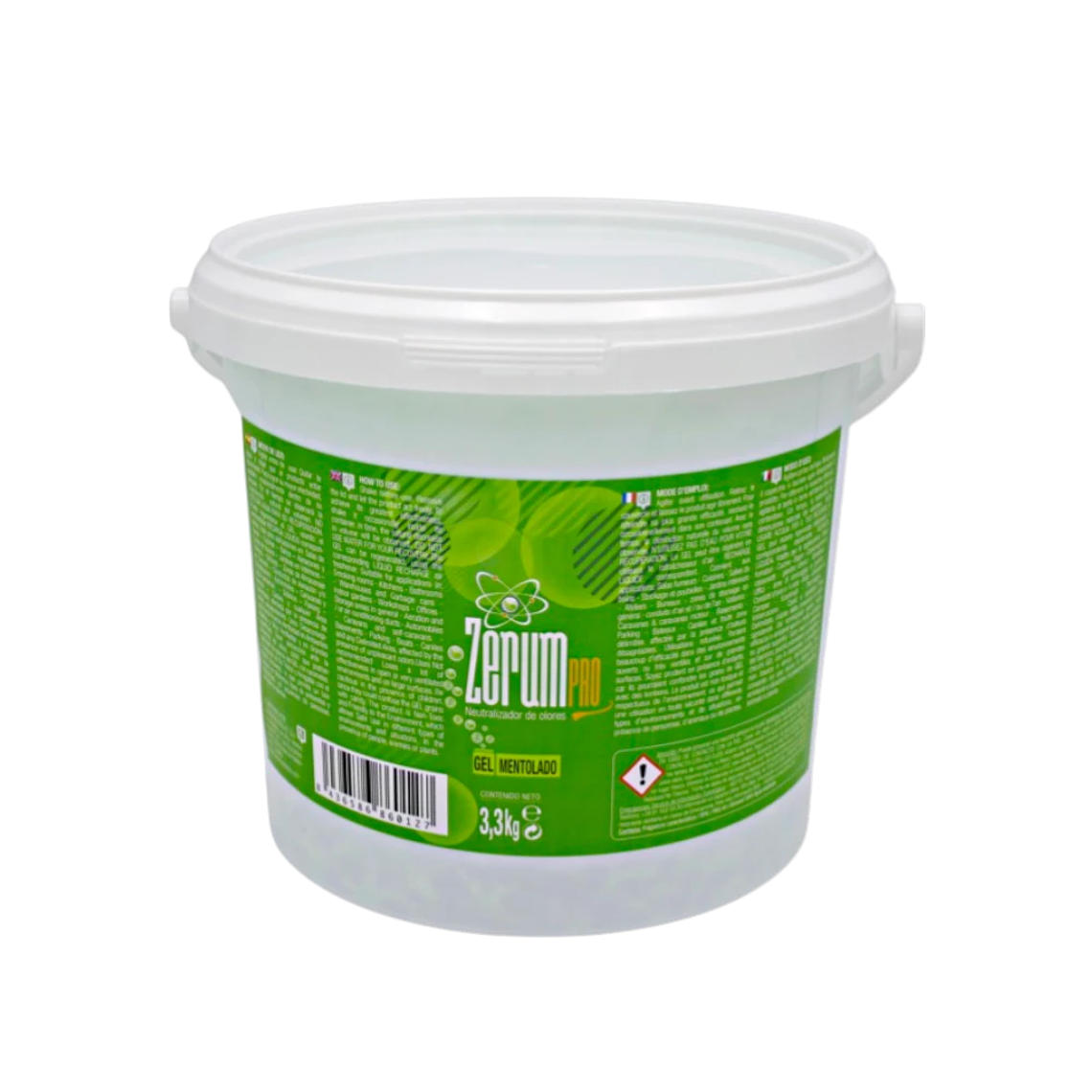 Zerum Pro Gel Mentolado 3.3 Kg | Neutralizador de Olores Profesional 1