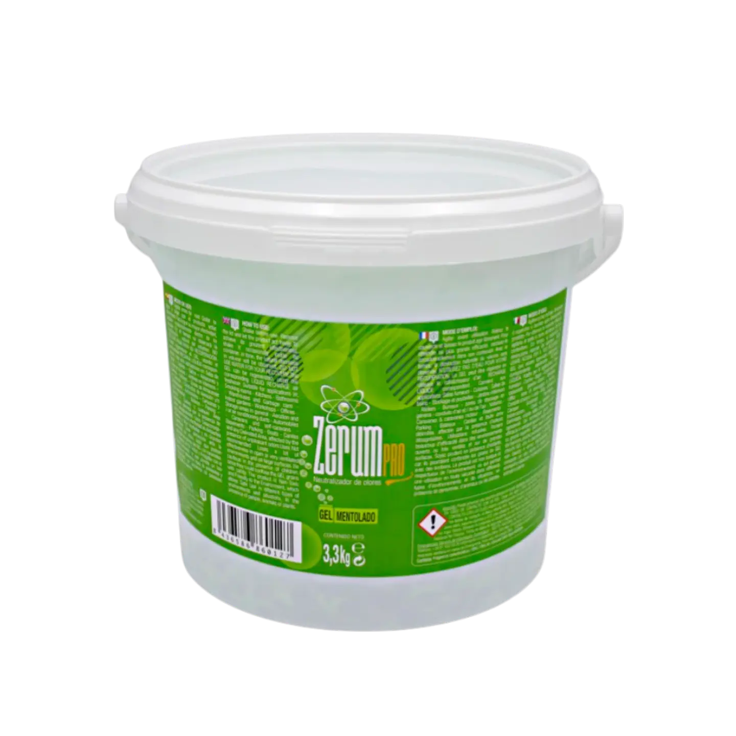 Zerum Pro Gel Mentolado 3.3 Kg | Neutralizador de Olores Profesional 1