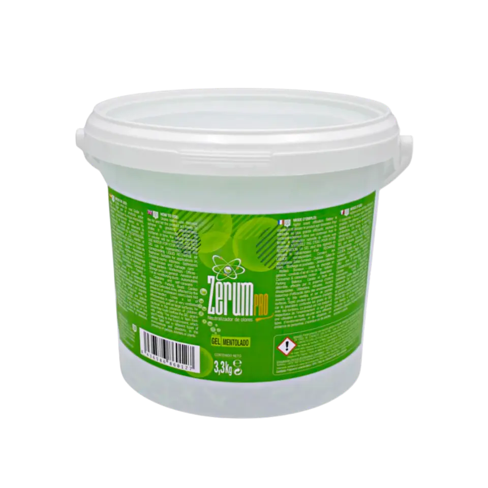 Zerum Pro Gel Mentolado 3.3 Kg | Neutralizador de Olores Profesional 1