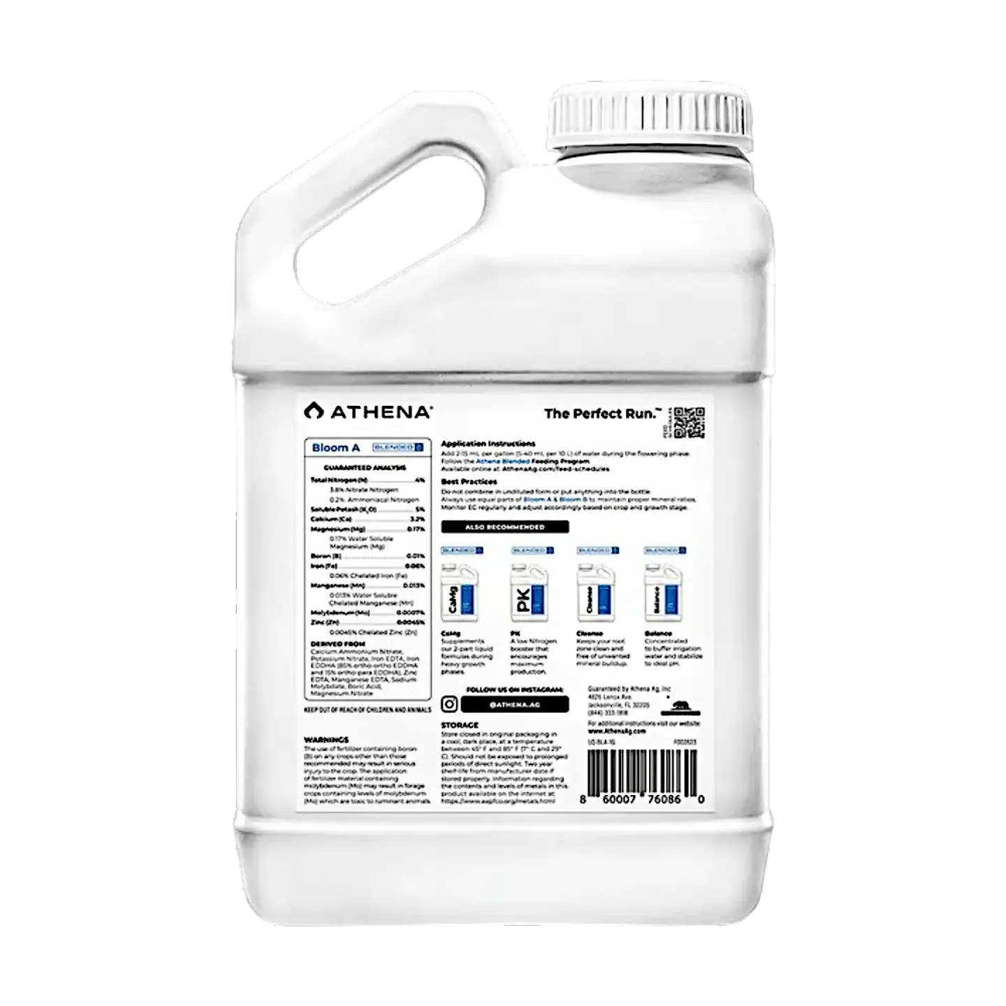 fertilizantes Athena Bloom A+B 1 Galón (3.78L) 3