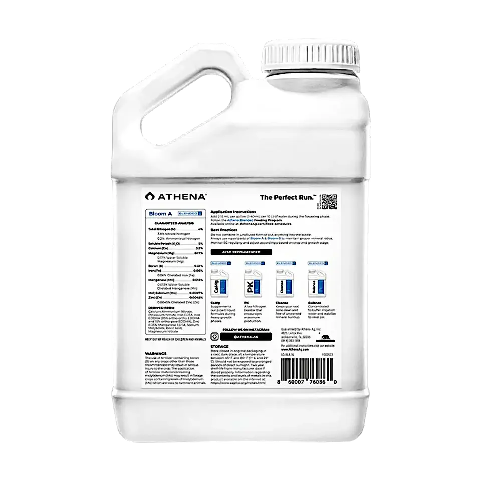 fertilizantes Athena Bloom A+B 1 Galón (3.78L) 3