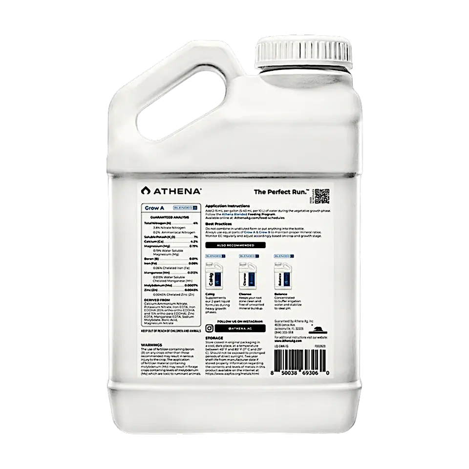 Fertilizantes Athena Grow A+B 1 Galón (3.78L) 3