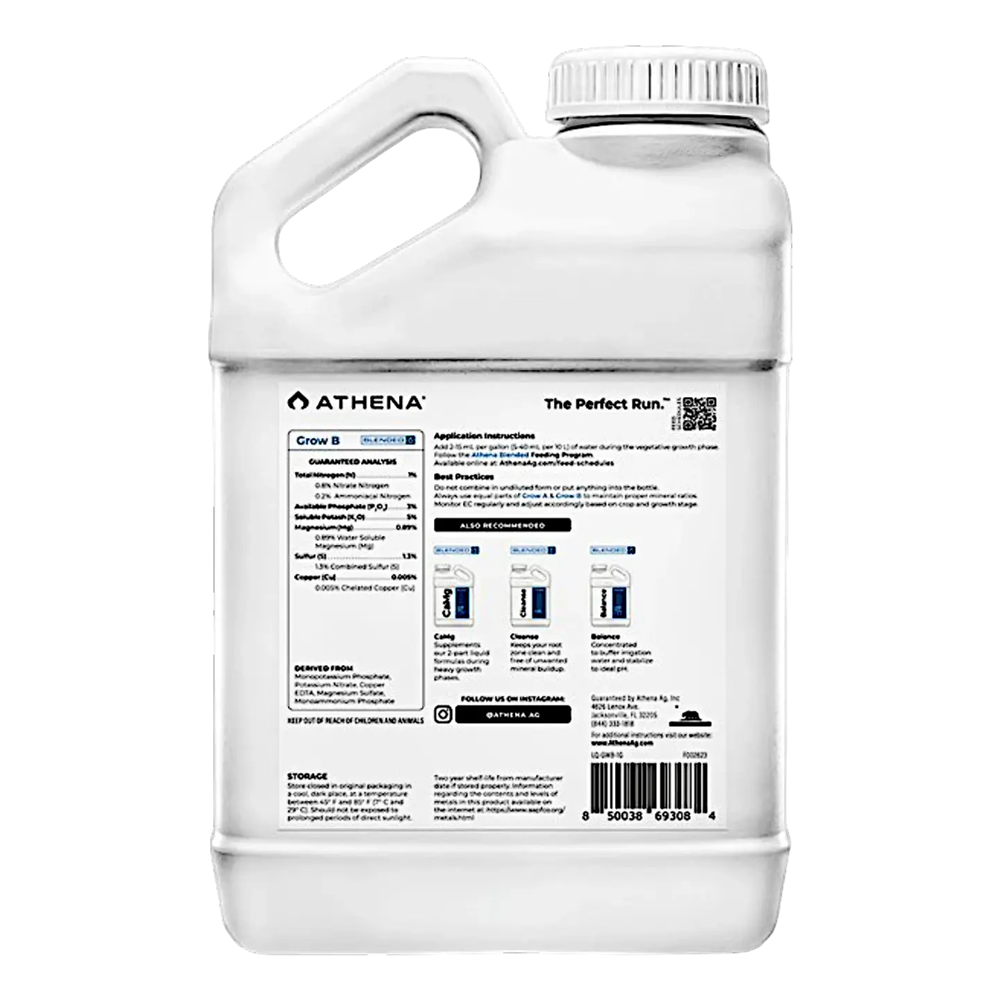 Fertilizantes Athena Grow A+B 1 Galón (3.78L) 5