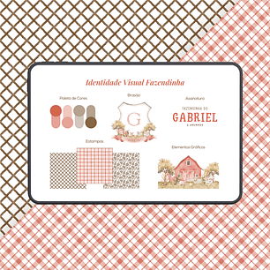 Identidade Visual Pré-Pronta Fazendinha Menino