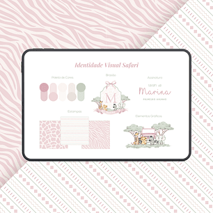 Identidade Visual Pré-Pronta Safari Menina