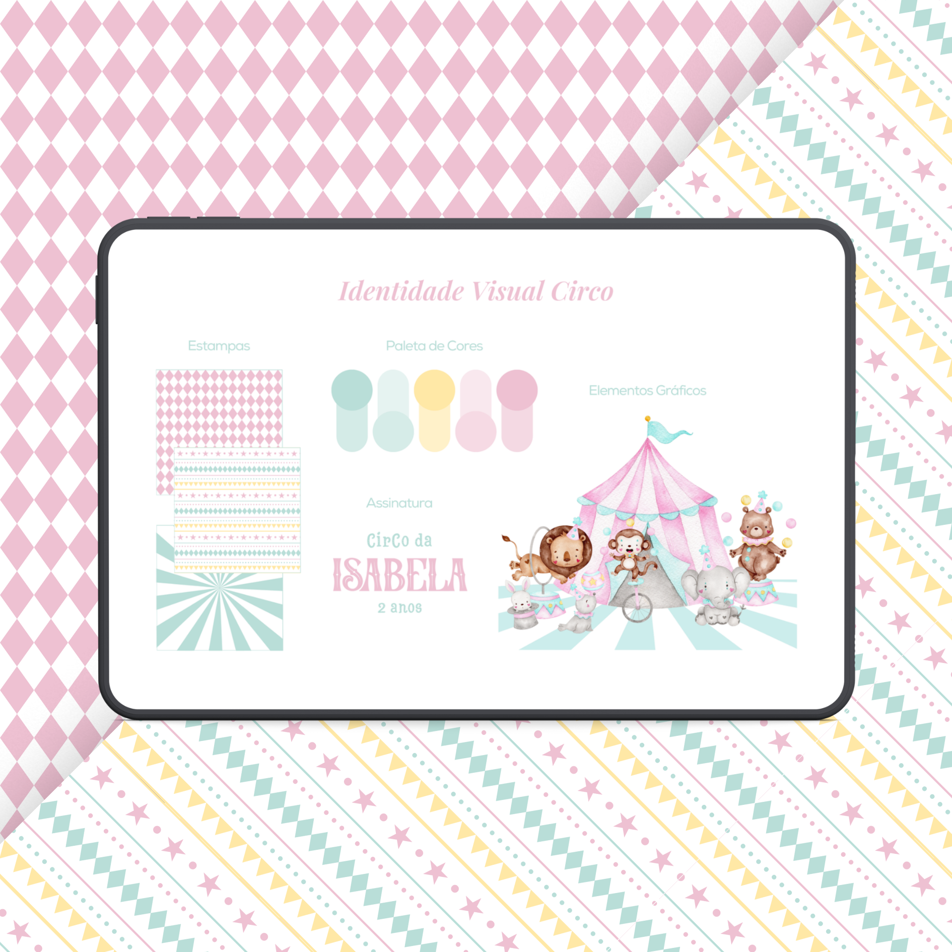 Identidade Visual Pré-Pronta Circo Menina 1