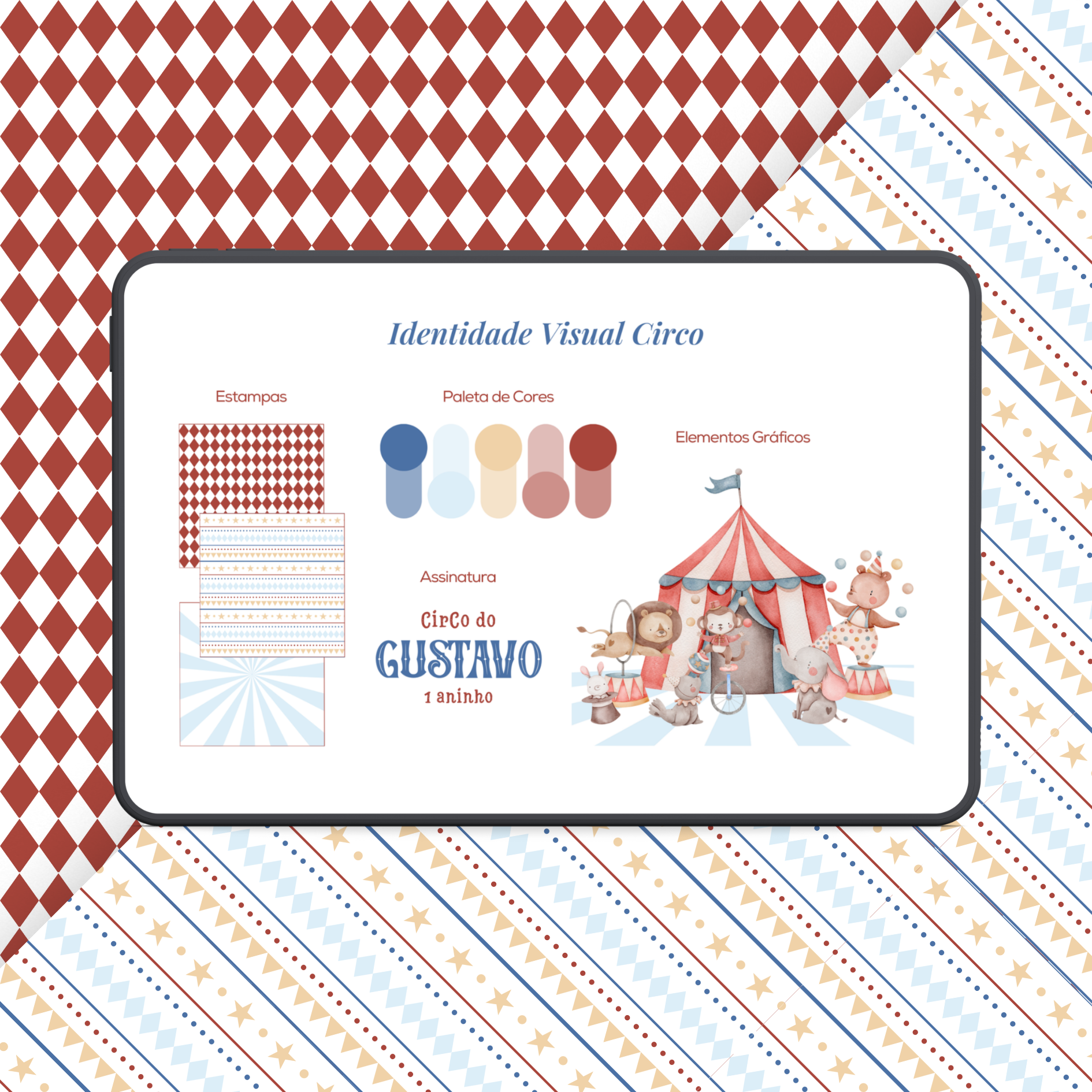 Identidade Visual Pré-Pronta Circo Menino 1