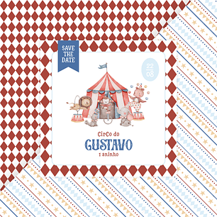 Save the Date Digital Estático Circo Menino