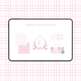 Identidade Visual Pré-Pronta Chá de Bebê Menina