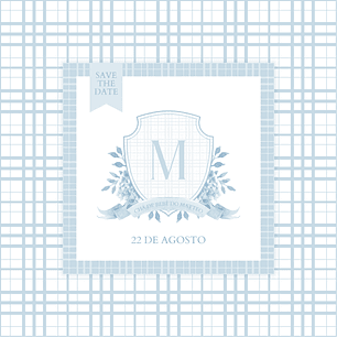 Save the Date Digital Estático Chá de Bebê Menino