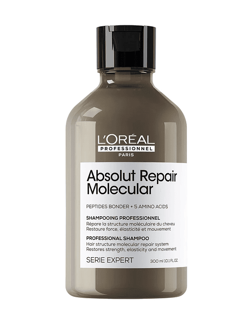 Shampoo sin sulfatos para cabello dañado Línea Absolut Repair Molecular  1