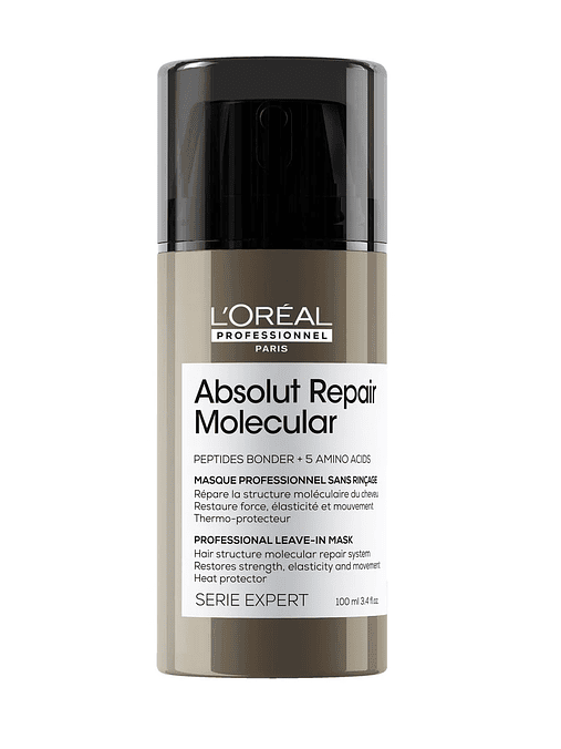 Máscara sin enjuague para cabello dañado Absolut Repair Molecular 100 ml 1