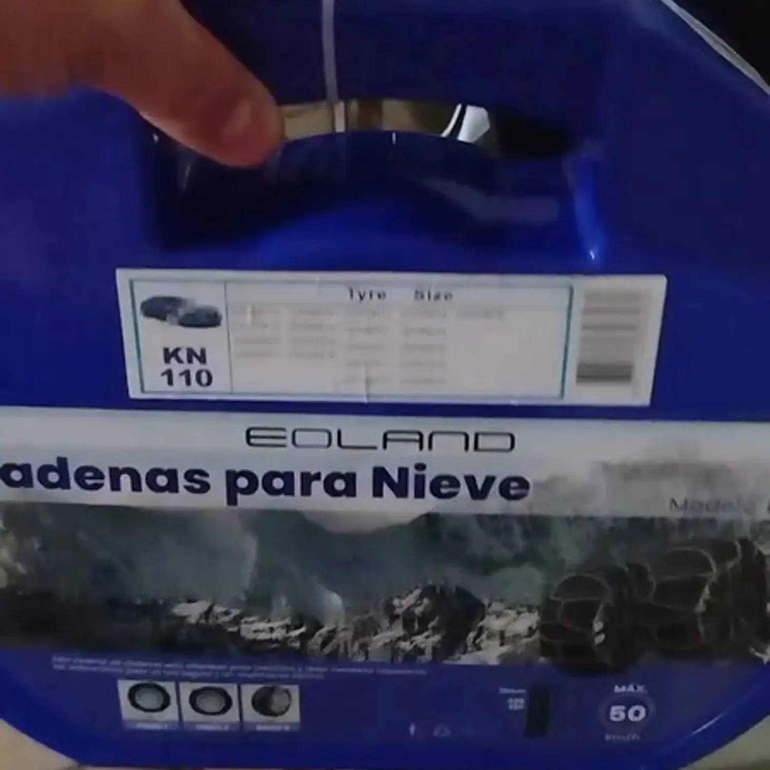Set X2 Cadenas Autos Camionetas Kn Para Nieve Y Barro Rueda 3
