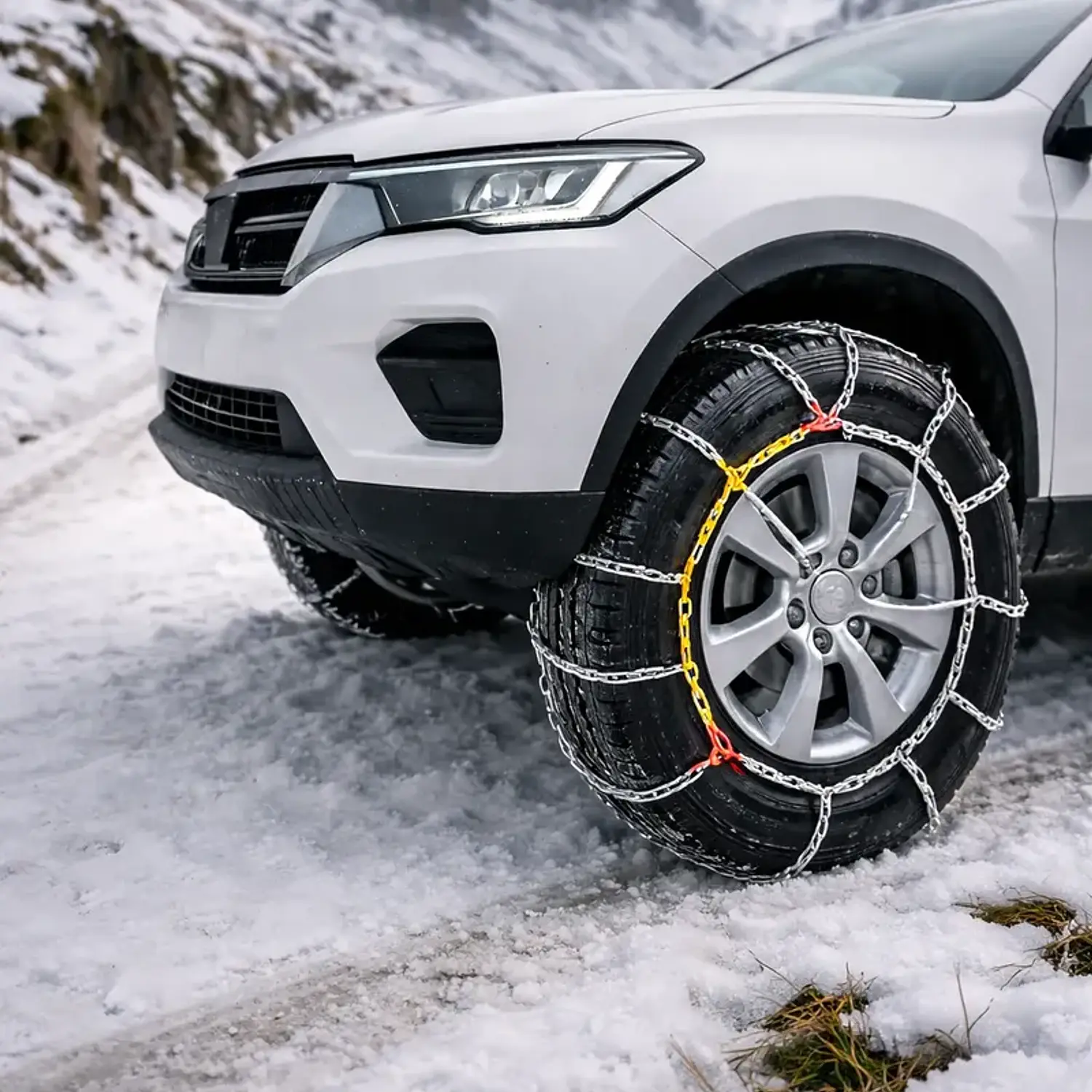 Set X2 Cadenas Autos Camionetas Kn Para Nieve Y Barro Rueda 5