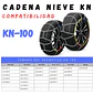 Set X2 Cadenas Autos Camionetas Kn Para Nieve Y Barro Rueda - Miniatura 7