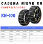 Set X2 Cadenas Autos Camionetas Kn Para Nieve Y Barro Rueda - Miniatura 8