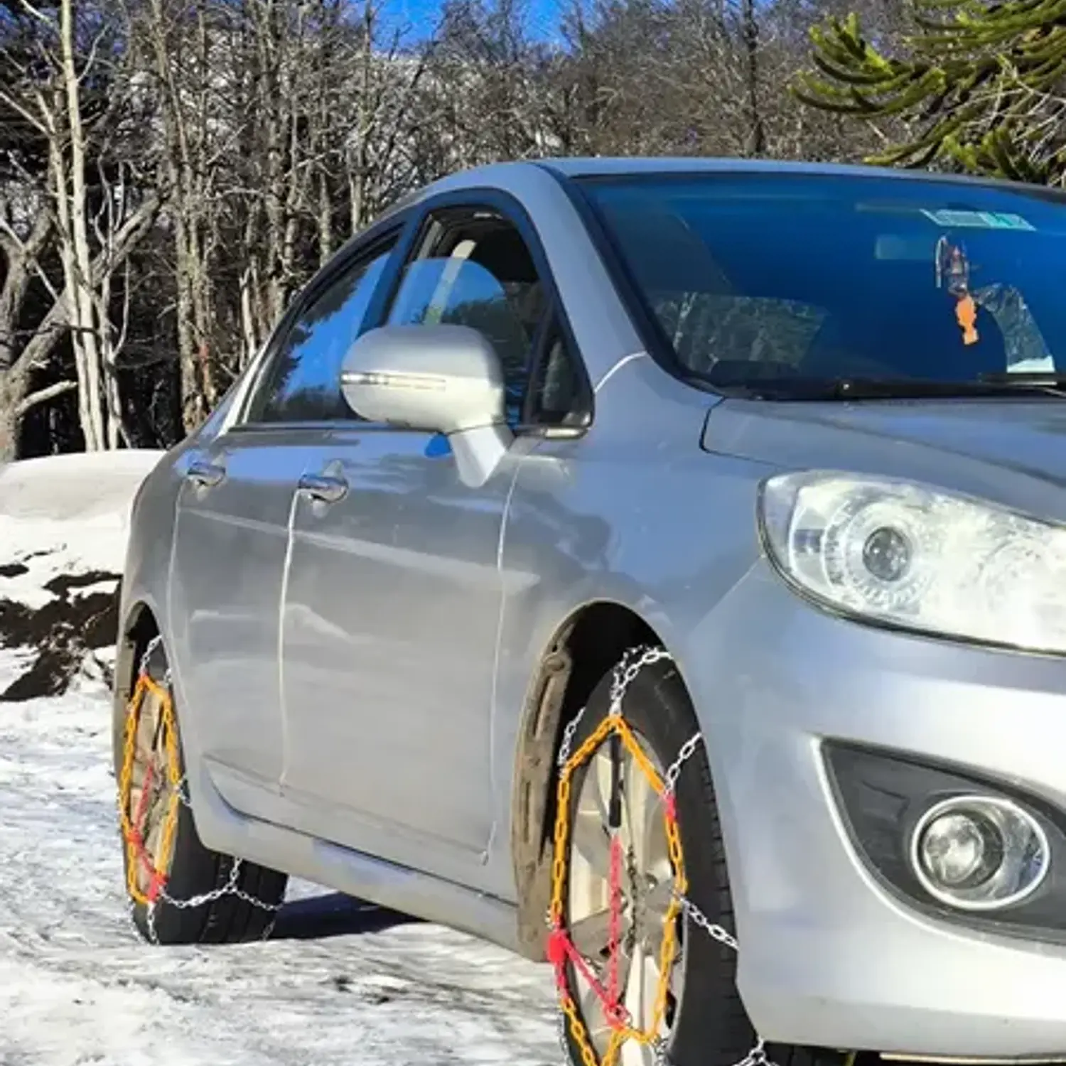 Set X2 Cadenas Autos Camionetas Kn Para Nieve Y Barro Rueda 24