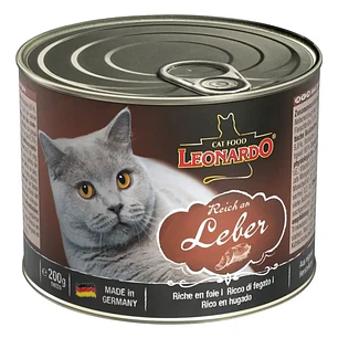 Comida Húmeda para Gato Adulto Leonardo Sabor Hígado 200g