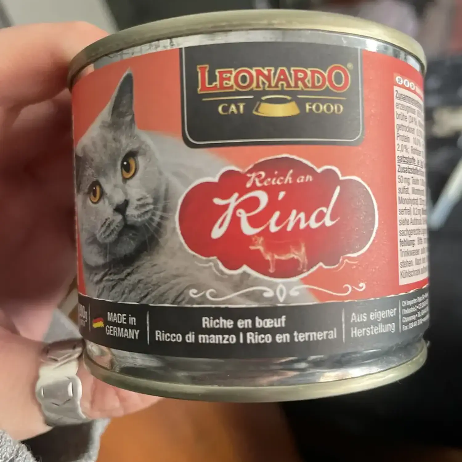 Comida Húmeda para Gato Adulto Leonardo Sabor Hígado 200g 9