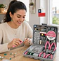Kit de Herramientas para Fabricación de Joyería Hi-Spec 17 Piezas + 600 Accesorios para Bisutería - Miniatura 1