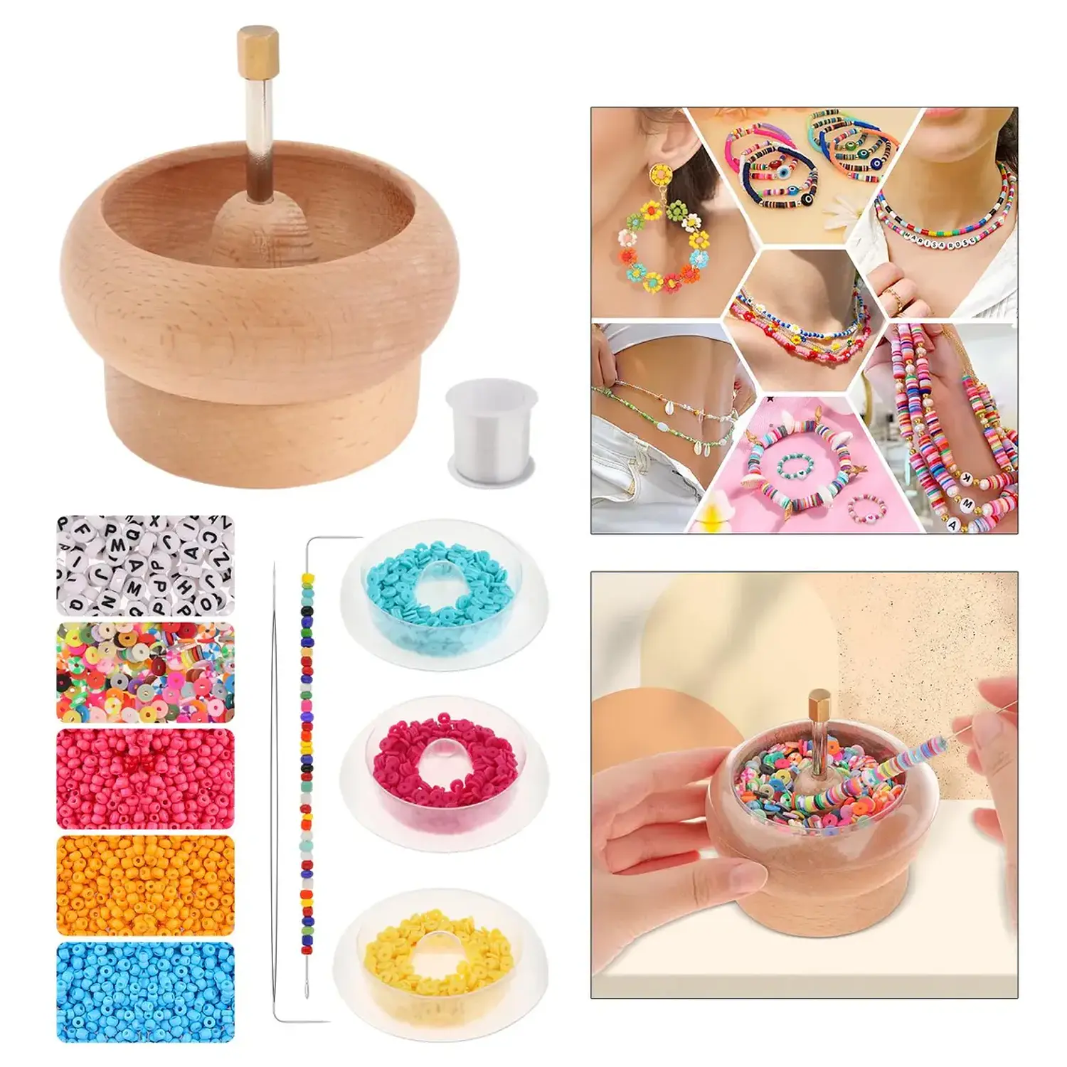 Bead Spinner Bead Stringing Tool Para Hacer Joyas De 12